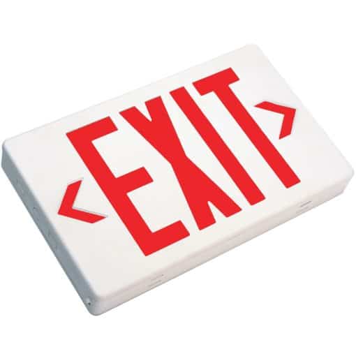 Compact LED Exit Sign Red – 12″