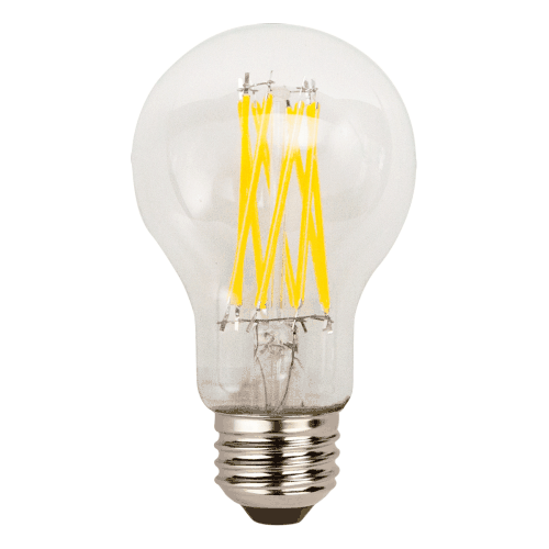 LED Filament High CRI FA19 Lamp E26 Clear – 3.4″, 8W, 40K