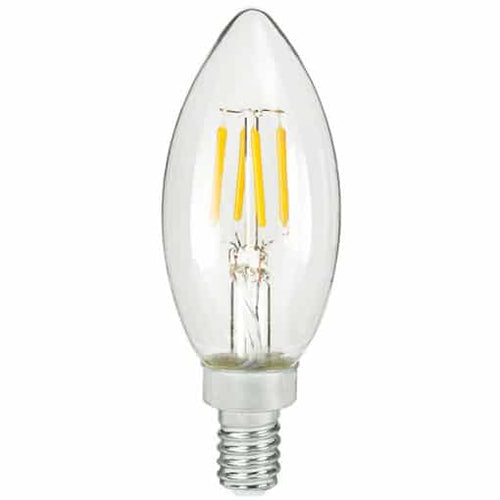 AmberGlow White Filament B11 Lamp E12 Clear – 1.4″, 4W, 24K