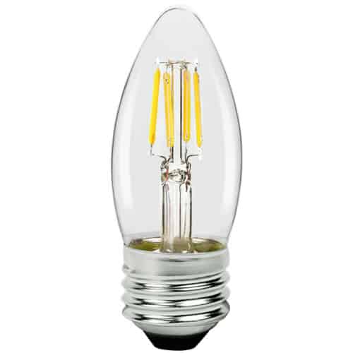 LED Filament High CRI Lamp E26 Clear Blunt – 1.4″, 5W, 50K