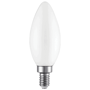 LED Filament High CRI Lamp E12 Frosted Blunt – 1.4″, 3W, 27K
