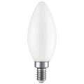 LED Filament High CRI Lamp E12 Frosted Blunt – 1.4″, 3W, 30K