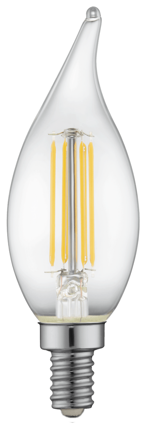 AmberGlow White Filament F11 Lamp E12 Clear – 1.4″, 3W, 24K