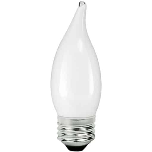 AmberGlow White Filament F11 Lamp E26 Frost – 1.4″, 4W, 24K