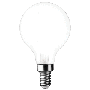 LED Filament High CRI G16 Globe Lamp E12 Frosted – 2″, 4W, 50K