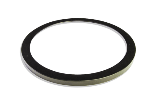 LED Slim Circle Flush Mount Matt Black Ring – 9″, 18W