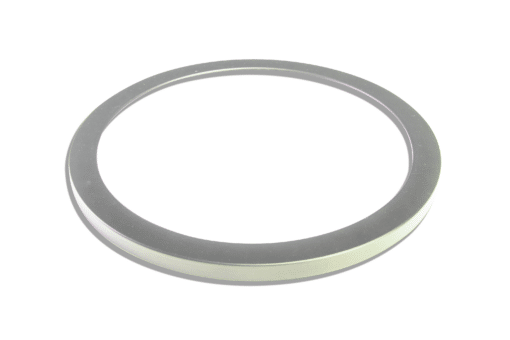 LED Slim Circle Flush Mount Satin Nickel Ring – 12″, 24W