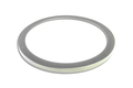 LED Slim Circle Flush Mount Satin Nickel Ring – 9″, 18W