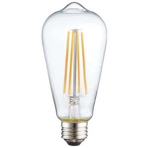 LED Filament High CRI ST19 Lamp E26 Clear – 2.5″, 5W, 30K