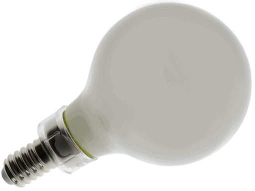 California Quality LED G16 Lamp E12 Frosted – 3.4″, 4.5W, 27K