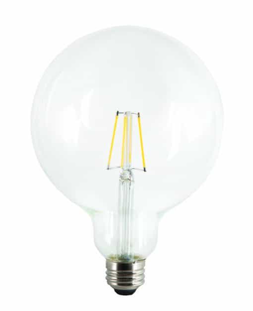 LED Filament High CRI G40 Globe Lamp E26 Clear – 5″, 4.5W, 50K
