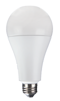 LED Universal Voltage 120-277V Non-Dimmable A23 Lamp w/ E26 to E39 Adapter – 3.3″, 24W, 30K