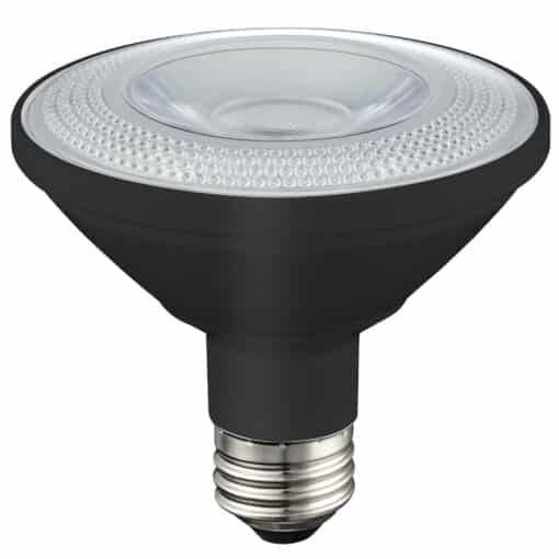 LED COB PAR Lamp P30 FL Black – 3.8″, 10W, 30K