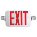 LED Low Profile Combo Emergency Exit Sign, White Housing – 16″, 1W, Red & Green Selectable