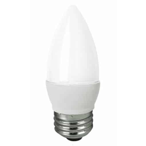 Elite LED Deco Lamps E26 Frosted Blunt – 3.8″, 3.5W, 27K