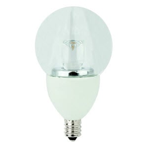 LED Dimmable Globe Lamps E12 Clear – 3.5″, 3.5W, 27K