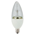 Elite LED Deco Lamps E12 Clear Blunt – 3.8″, 3.5W, 24K
