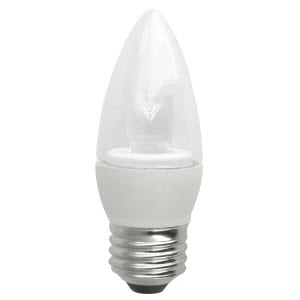 Elite LED Deco Lamps E26 Clear Blunt – 3.8″, 5W, 27K
